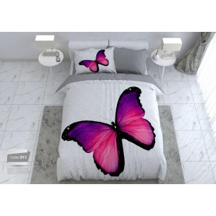  لحاف روتختی سه بعدی مدل pink butterfly